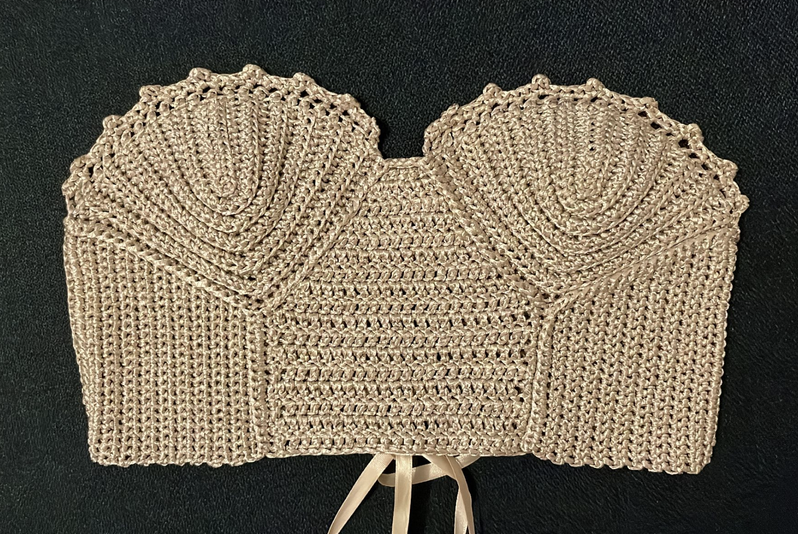 Surena Crochet conchita corset bustier top, handmade summery top