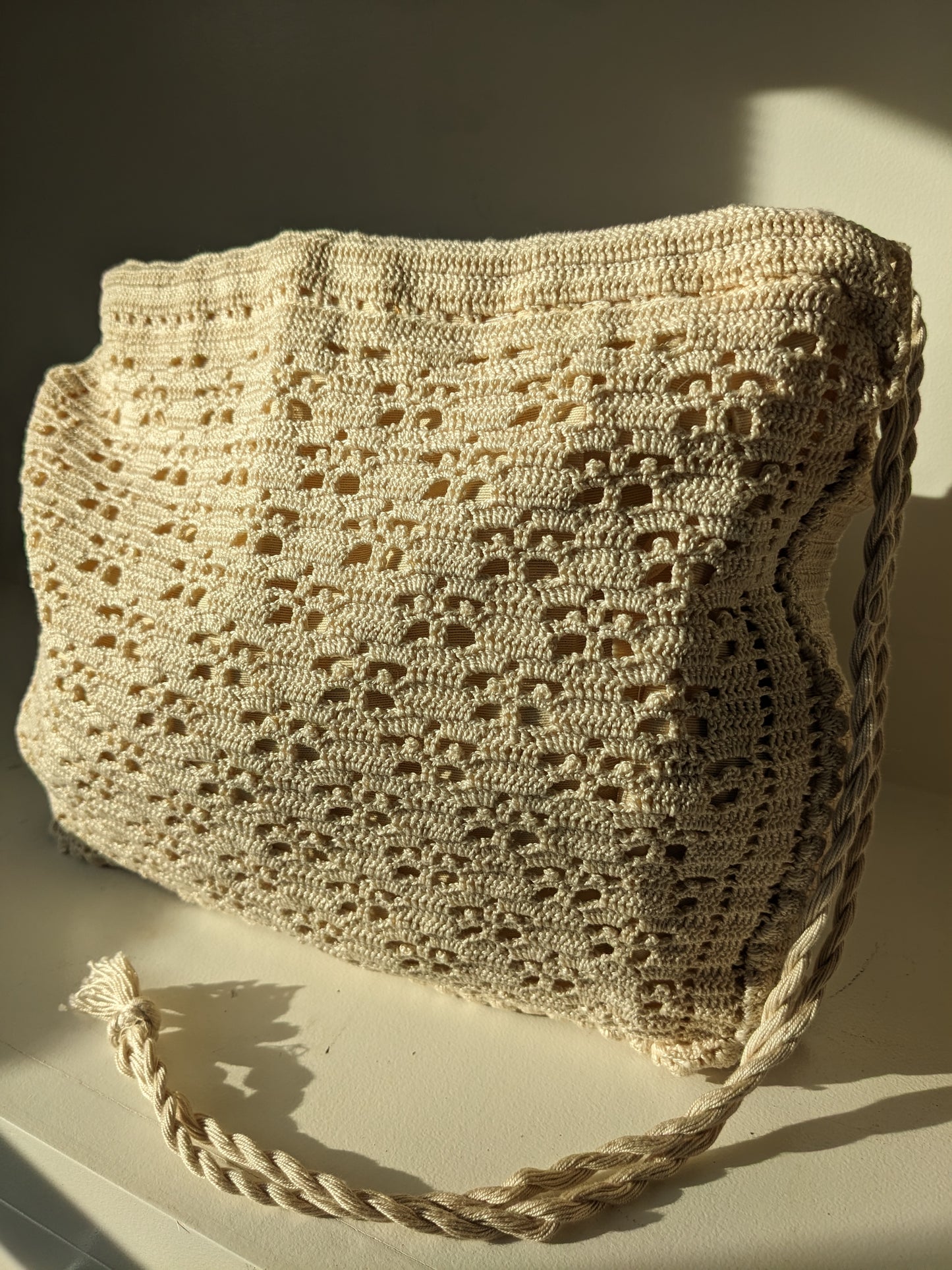 Butterfly crochet vintage bag