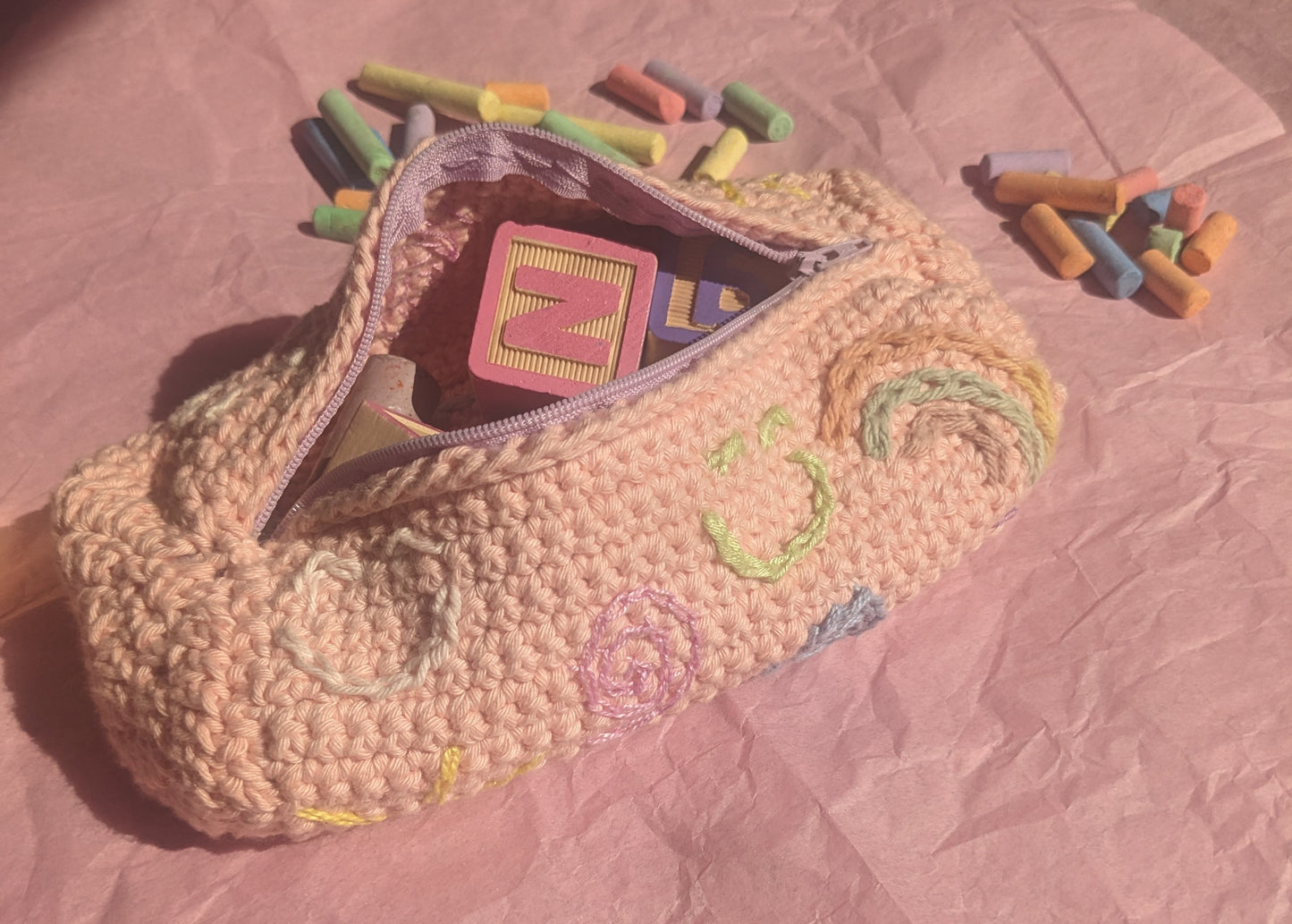 Crochet pattern PDF: Doodle Pouch