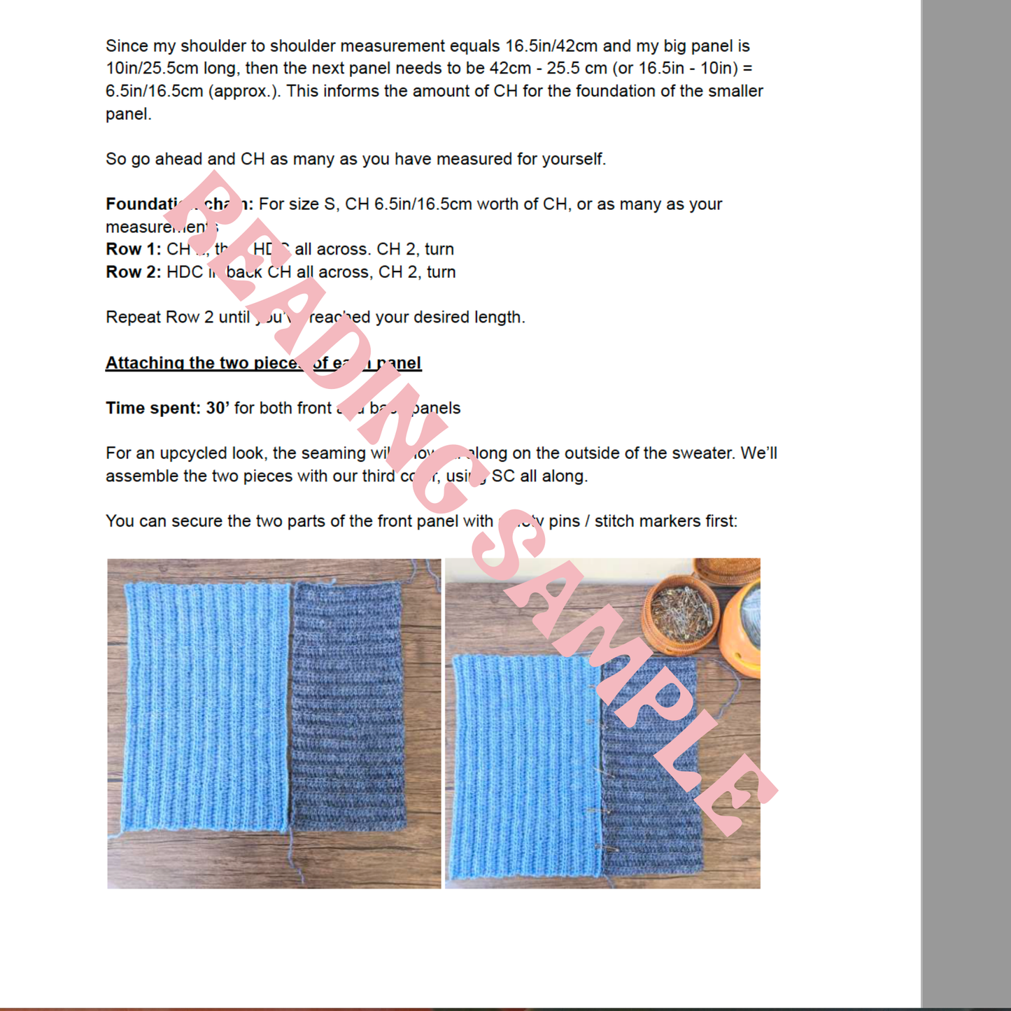 Crochet pattern PDF: Pachi cropped sweater