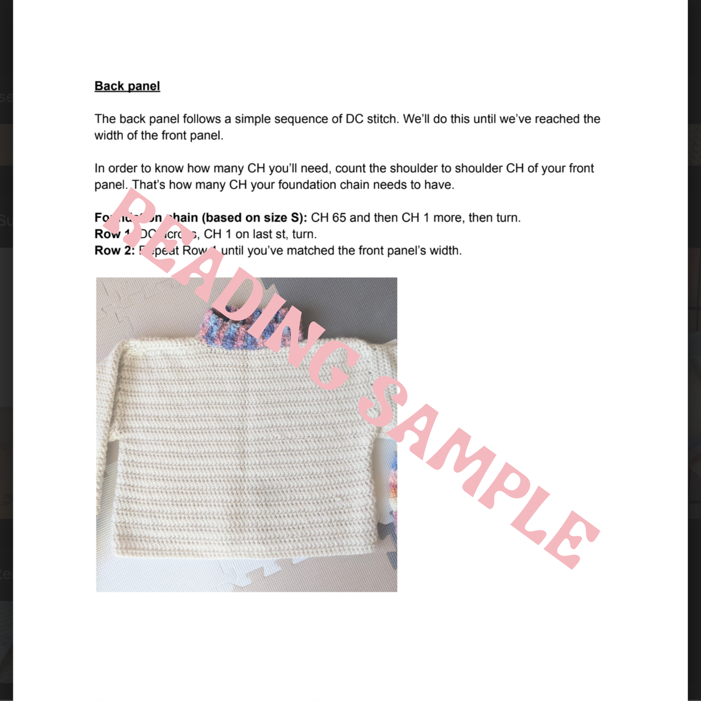 Crochet pattern PDF: Sunrise granny square sweater