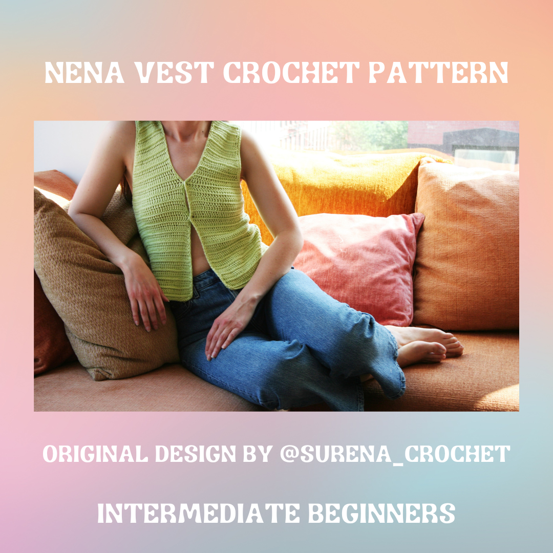 Sign advertising Surena Crochet nena vest crochet pattern 