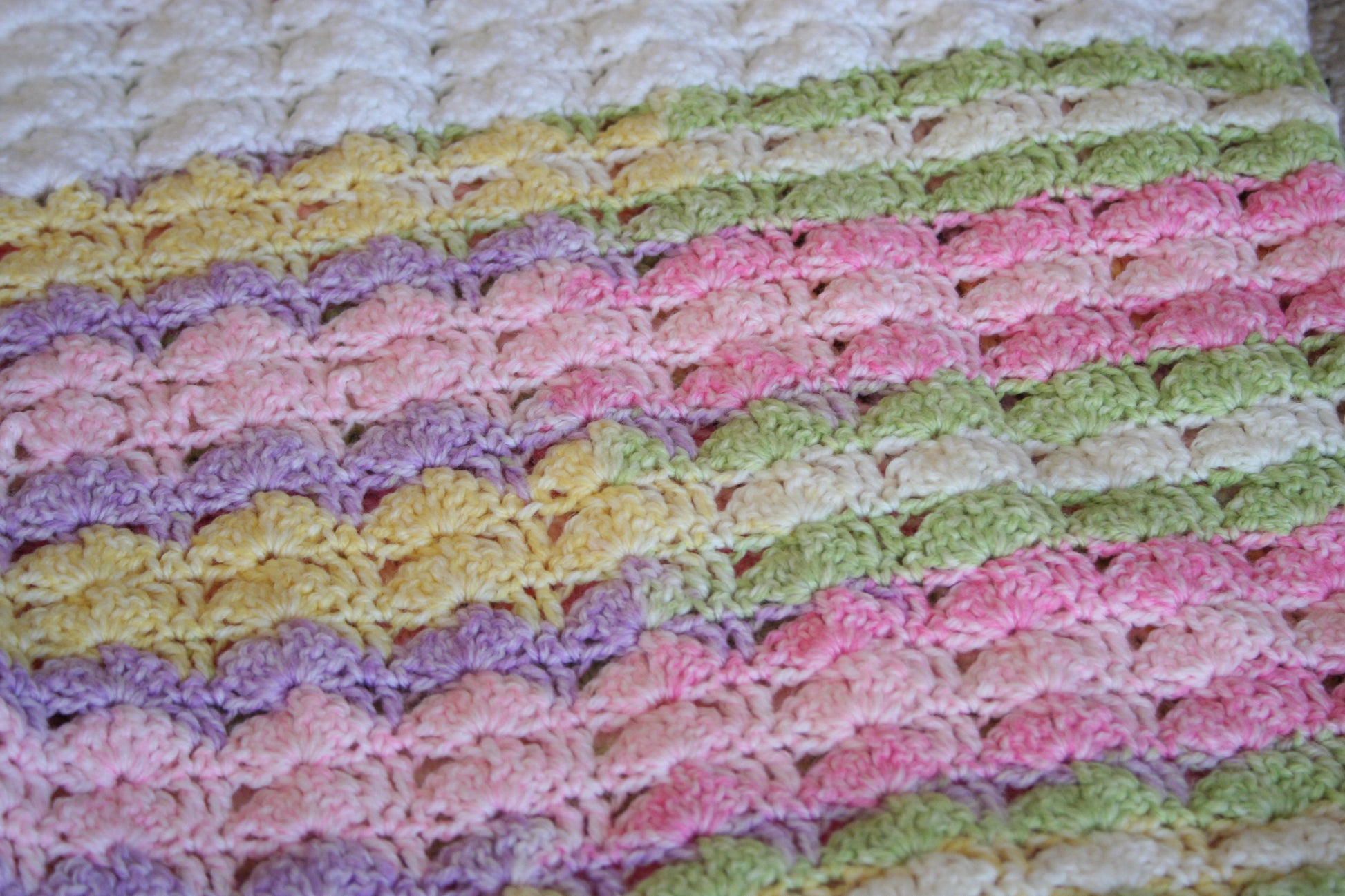 Detail of the crochet stitch pattern