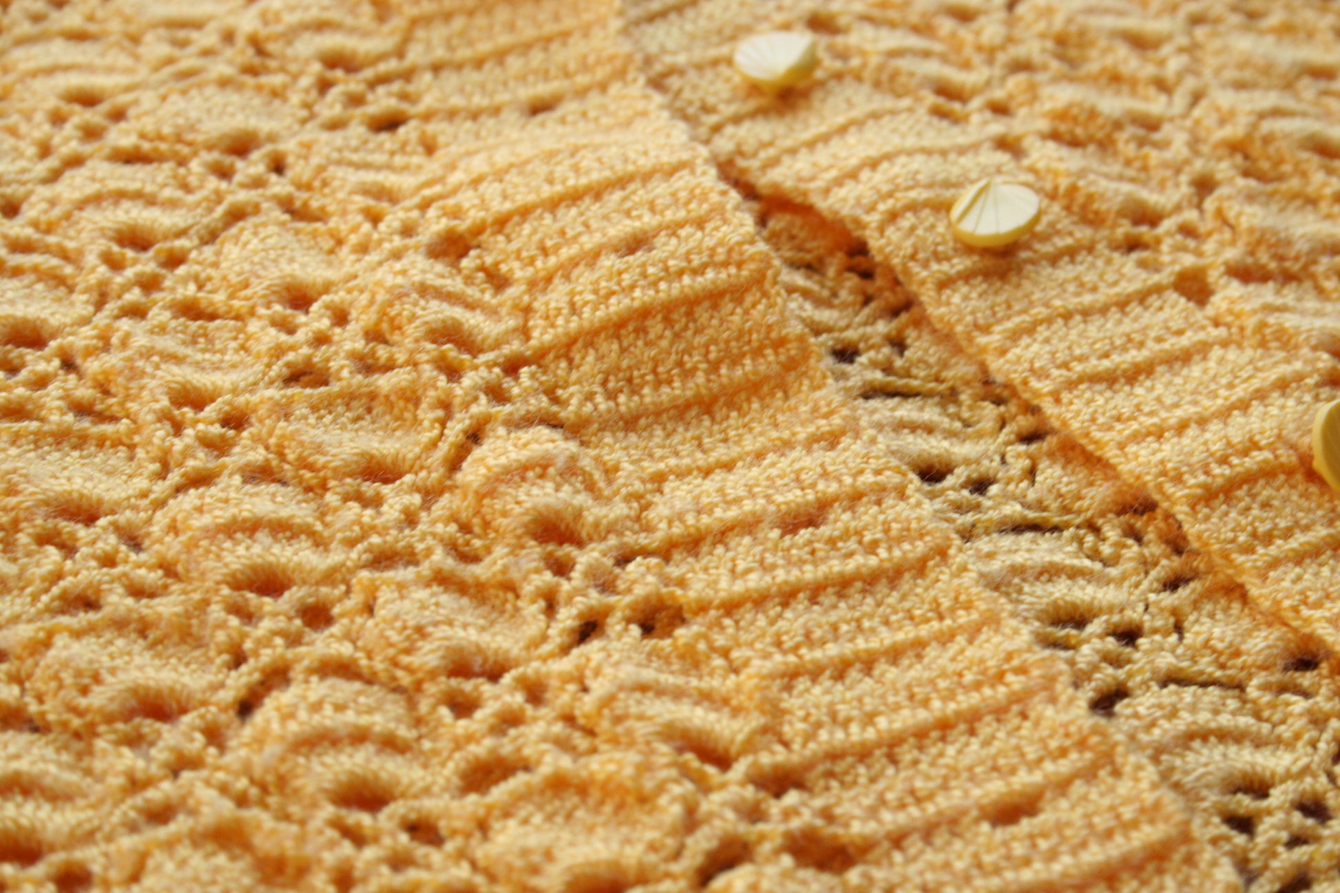 Detail of the crochet stitch pattern 