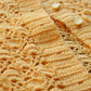 Detail of the crochet stitch pattern 